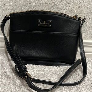 Kate Spade Black Leather Crossbody Bag